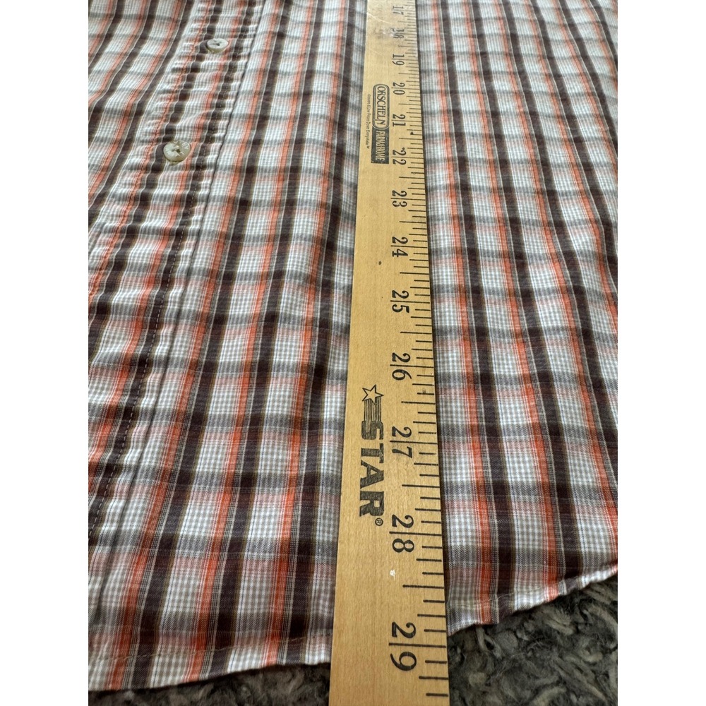 Lot of 2 Ariat Pro Series Mens Fitted Plaid Long Sleeve Button Down Shirts SZ M - Picture 7 of 15